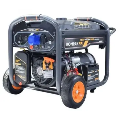 KOMPAK Groupe électrogène 8000W Essence 230V K10000E – noir