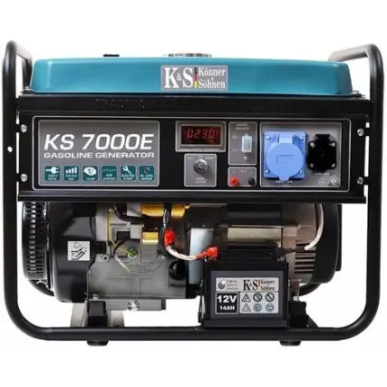 Könner & Söhnen Groupe électrogène 5500W Essence 230V KS7000E – Bleu
