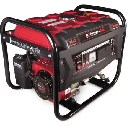 Groupe électrogène essence BÖHMER-AG 6500W 2800w 12k Début de recul 3.4kVA 8Hp 4 Temps OHV Moteur avec prises EU – Garantie 2 ans