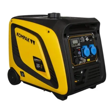 KOMPAK Groupe électrogène 3900W Essence 230V Inverter Silencieux KGG39EI