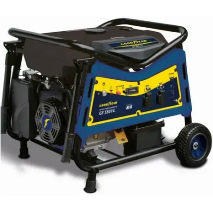 Groupe électrogène GOODYEAR 389 cm3 4T OHV 13CV Essence AVR 5500W 2 Prises 230V Industriel