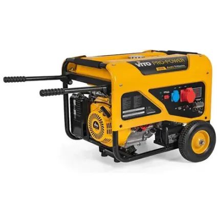 Groupe électrogène 8kVA Triphasé AVR 230V/400V 15CV 11,2KW Démarreur électrique et manuel Moteur 4T ESSENCE VITO