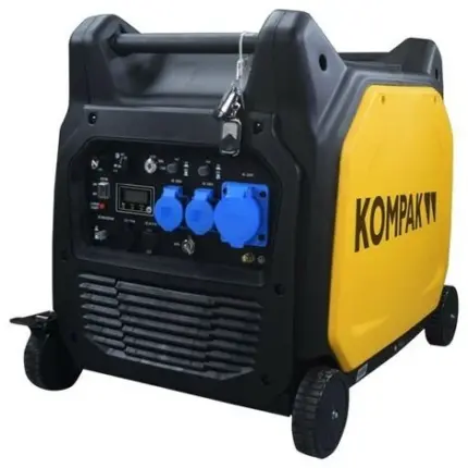 KOMPAK Groupe électrogène 7700W Essence 230V Inverter Insonorisé KGG75EI – Jaune