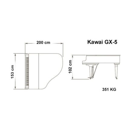 GX5 – Piano quart de queue KAWAI