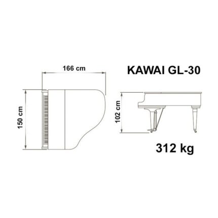KAWAI GL30 – Piano 1/4 de queue